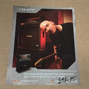 Stephen Egerton of All/Descendents - Crate Amps - 2004 Print Advertisement